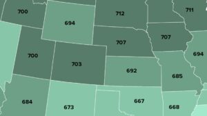 This Map Breaks Down The Average Credit Score In Every State