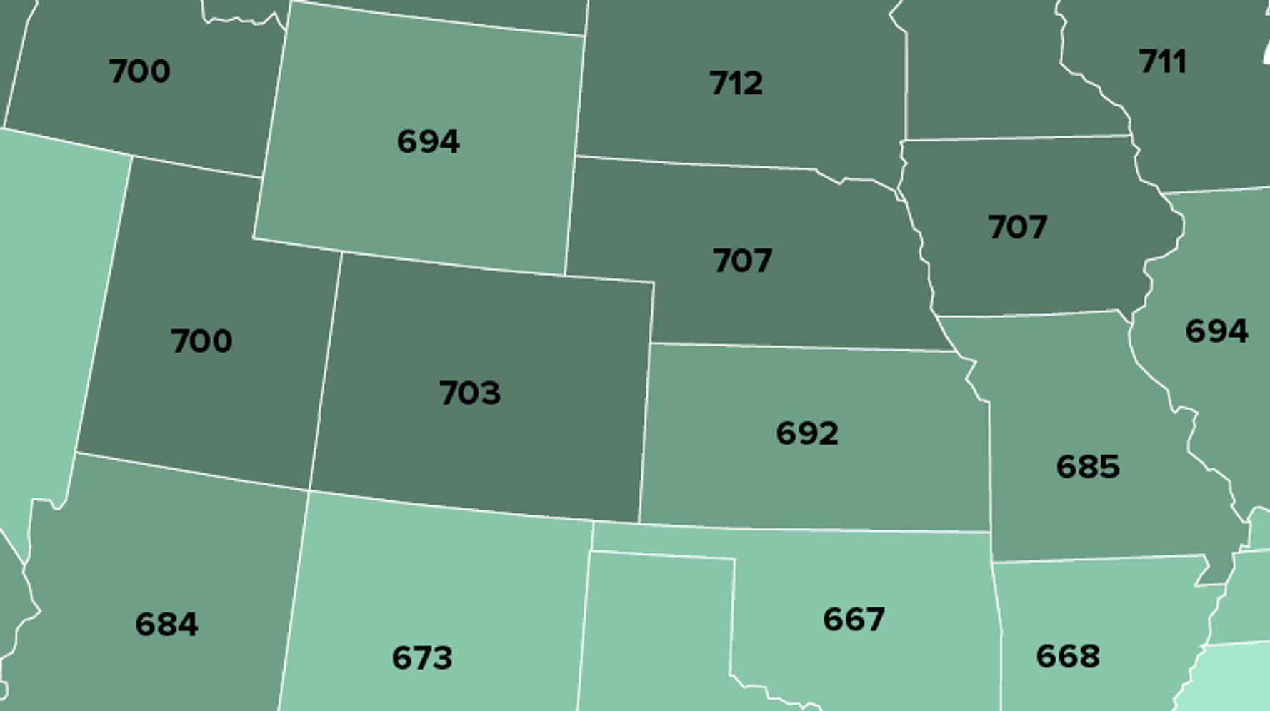 What's The Average Credit Score In America By State? This Map Breaks It Down.